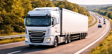 Heavy Goods Vehicle travelling on a motorway